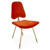 Maxime dining chair velvet upholstery brass legs