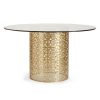 Nixon dining table brass